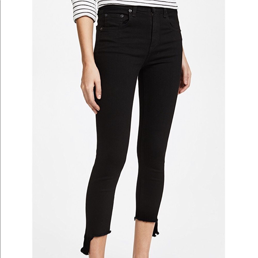 Rag and Bone Black Capri Denim! Only worn once!